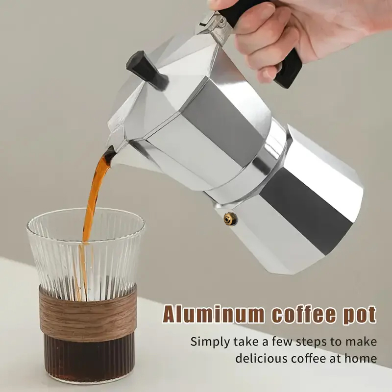 Camping Cooking Accessories - Classic Aluminum Moka Pot 50-300ML Household