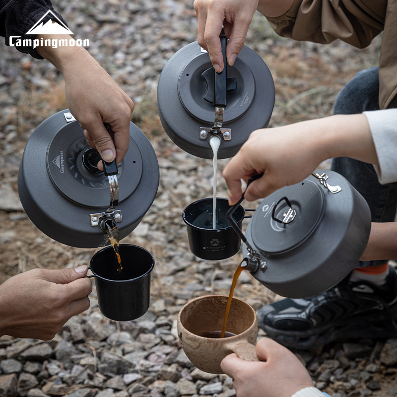 CAMPINGMOON Camping Teapot, Ou - Camping Cooking Set 2 Person review and price