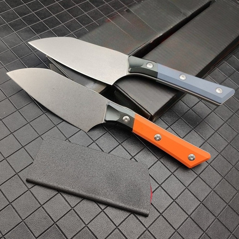 D2 Steel Chef Knife G10 Alumin - Camping Cooking Knife With Sheath review and price