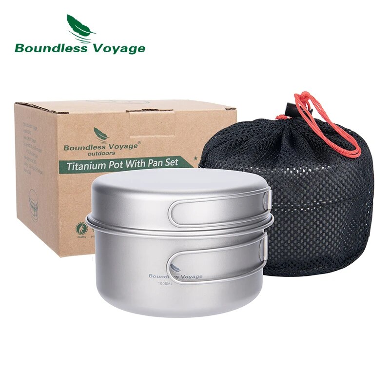 Boundless Voyage Titanium Pot  - Camping Cooking Set 2 Person review and price