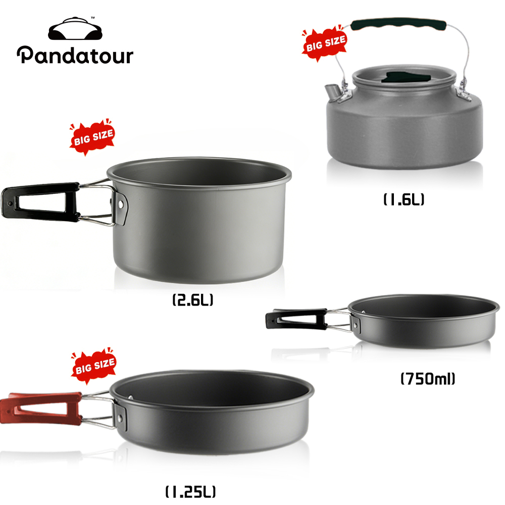 Pandatour Camping Cooking Alum - Camping Cooking Set 2 Person review and price