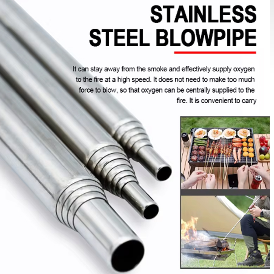 Stainless Steel Blowpipe Pocke - Camping Hiking Cooking review and price