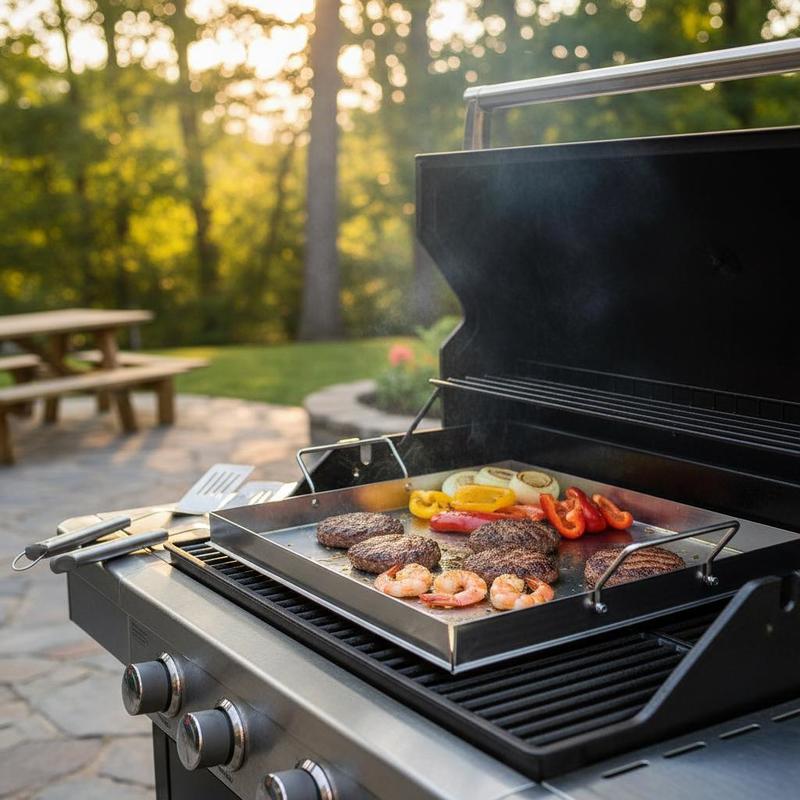 Universal Flat Top Griddle 18x - Camping Hiking Cooking review and price