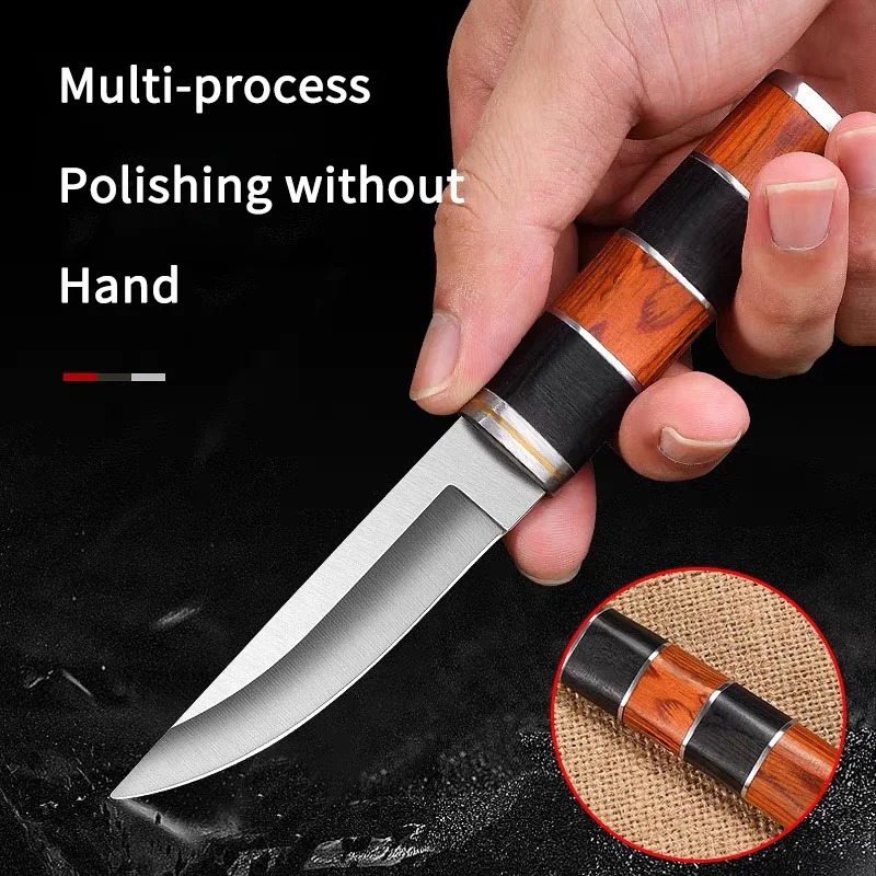 Premium Stainless Steel BBQ Kn - Camping Cooking Knife With Sheath review and price