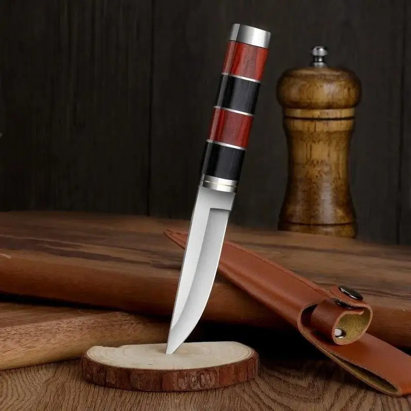 Premium Stainless Steel BBQ Kn - Camping Cooking Knife With Sheath review and price