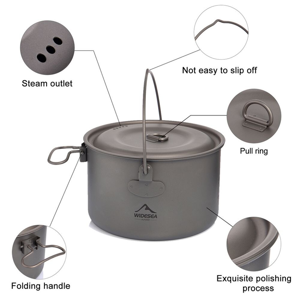 Widesea Camping Tableware Tita - Camping Cooking Pots And Pans Set review and price