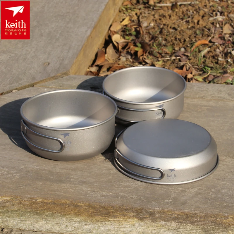 Keith 3PCS Titanium Cookware P - Camping Hiking Cooking review and price