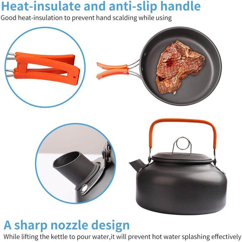 1pcs/1set Camping Cookware Kit - Camping Cooking Pan Set review and price