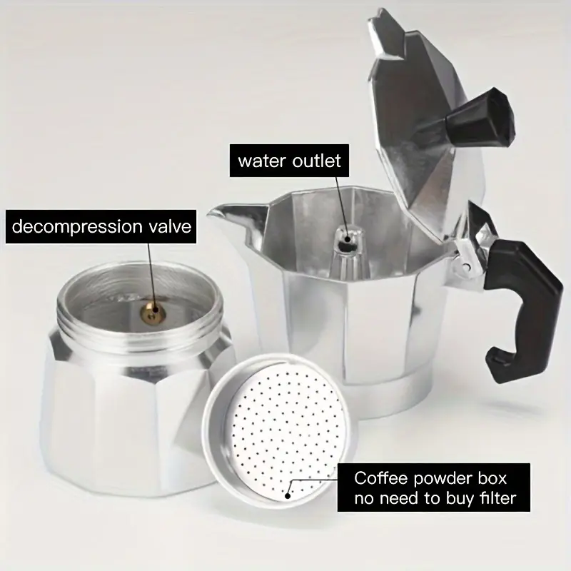 Classic Aluminum Moka Pot 50-3 - Camping Cooking Accessories review and price