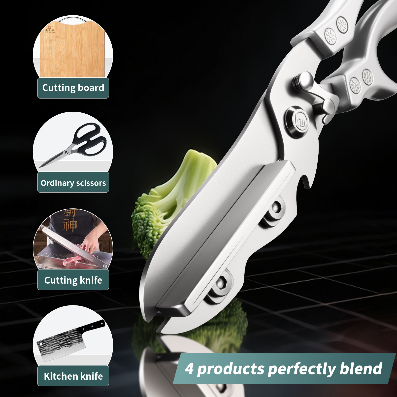 Multifunctional Kitchen Scisso - Camping Cooking All In One review and price