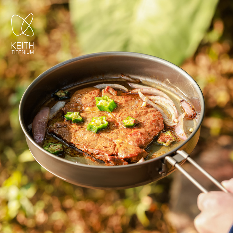 KEITH 1L Pure Titanium Frying  - Camping Cooking Set 2 Person review and price