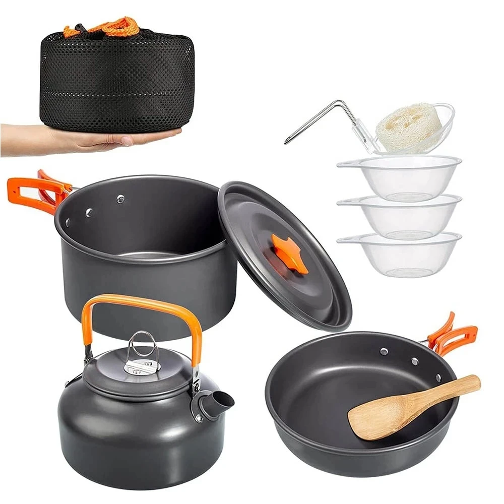 Camping Cookware Kit Outdoor C - Camping Cooking Set 2 Person review and price
