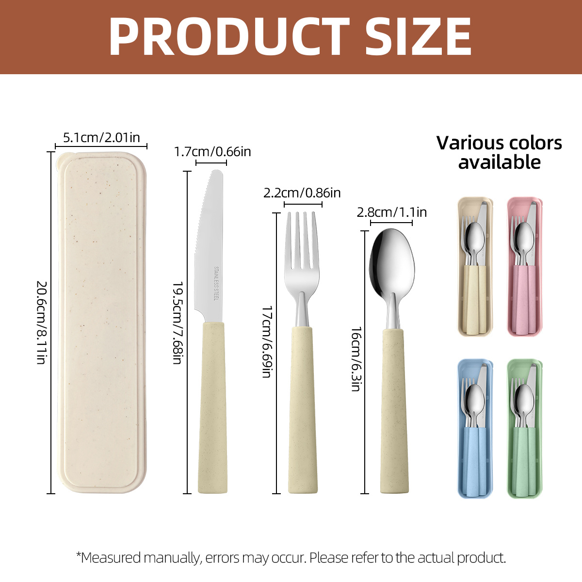 1 set stainless steel portable - Camping Cooking Cutlery Set review and price
