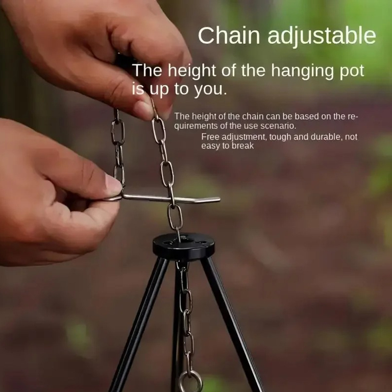 SSUNTAK Portable Detachable Ca - Camping Cooking Pot Tripod review and price