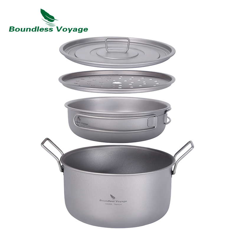 Boundless Voyage Camping Cooki - Camping Cooking Pots And Pans Set review and price